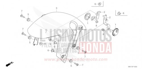 KOTFLUEGEL, VORNE CBR650RAP de 2023